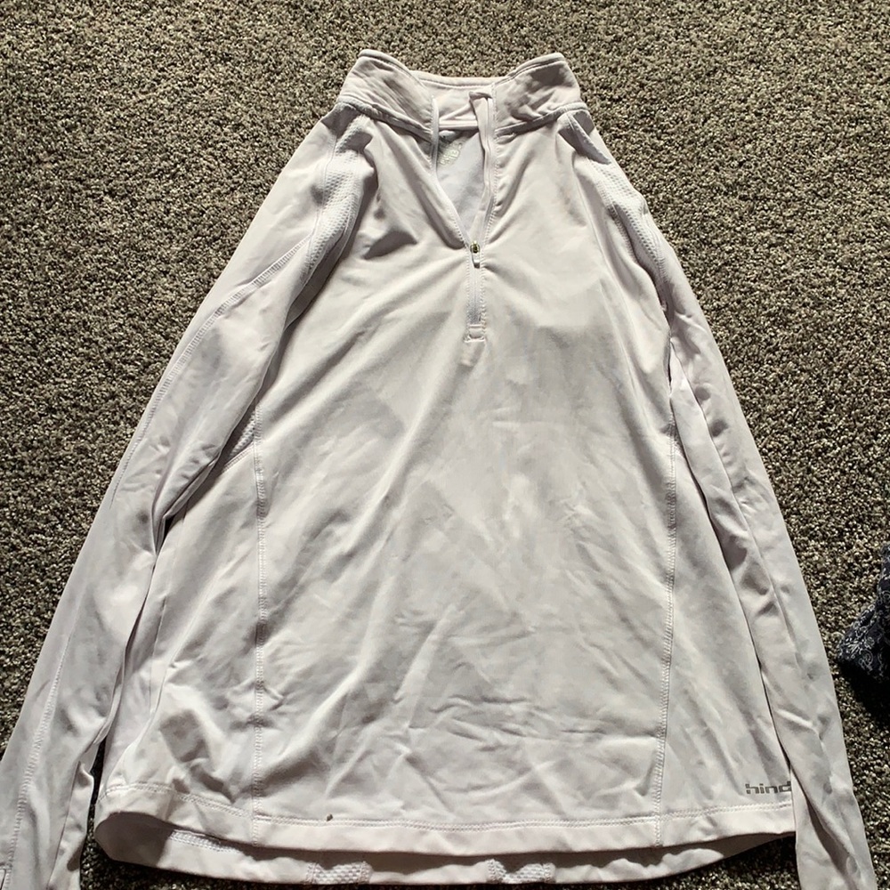 White long sleeve sports sweatshirt